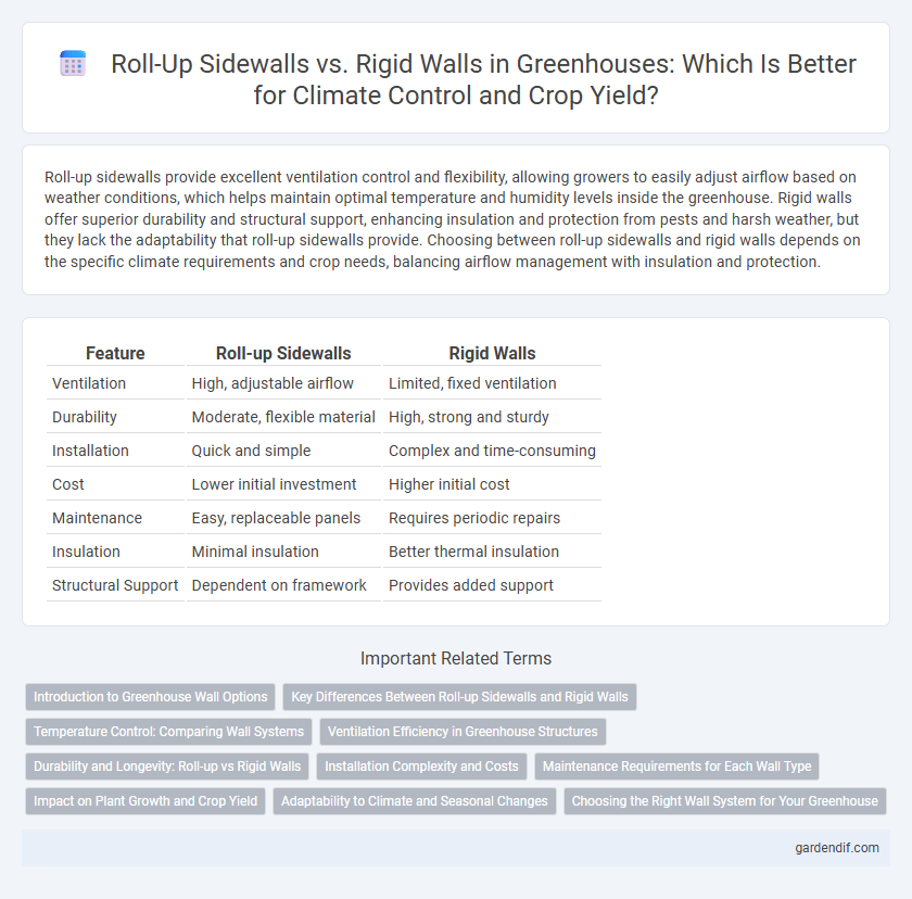 Roll-Up Sidewalls vs. Rigid Walls in Greenhouses: Which Is Better for Climate Control and Crop Yield?