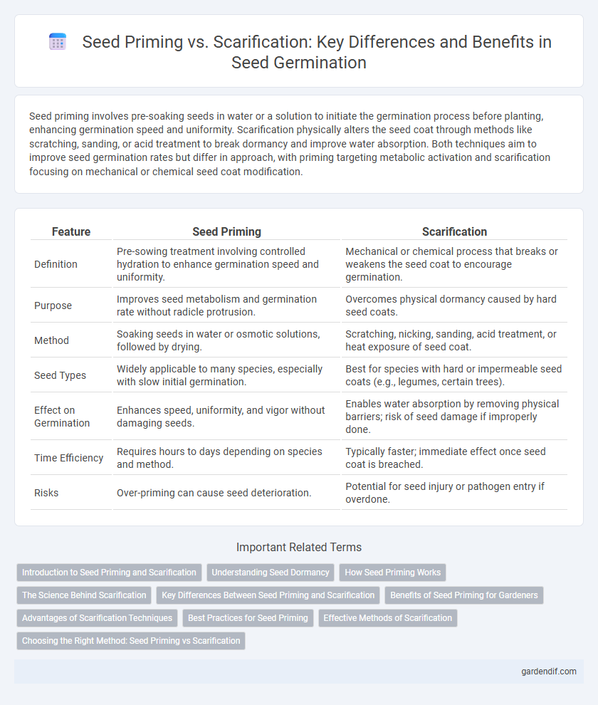 Seed Priming vs. Scarification: Key Differences and Benefits in Seed Germination