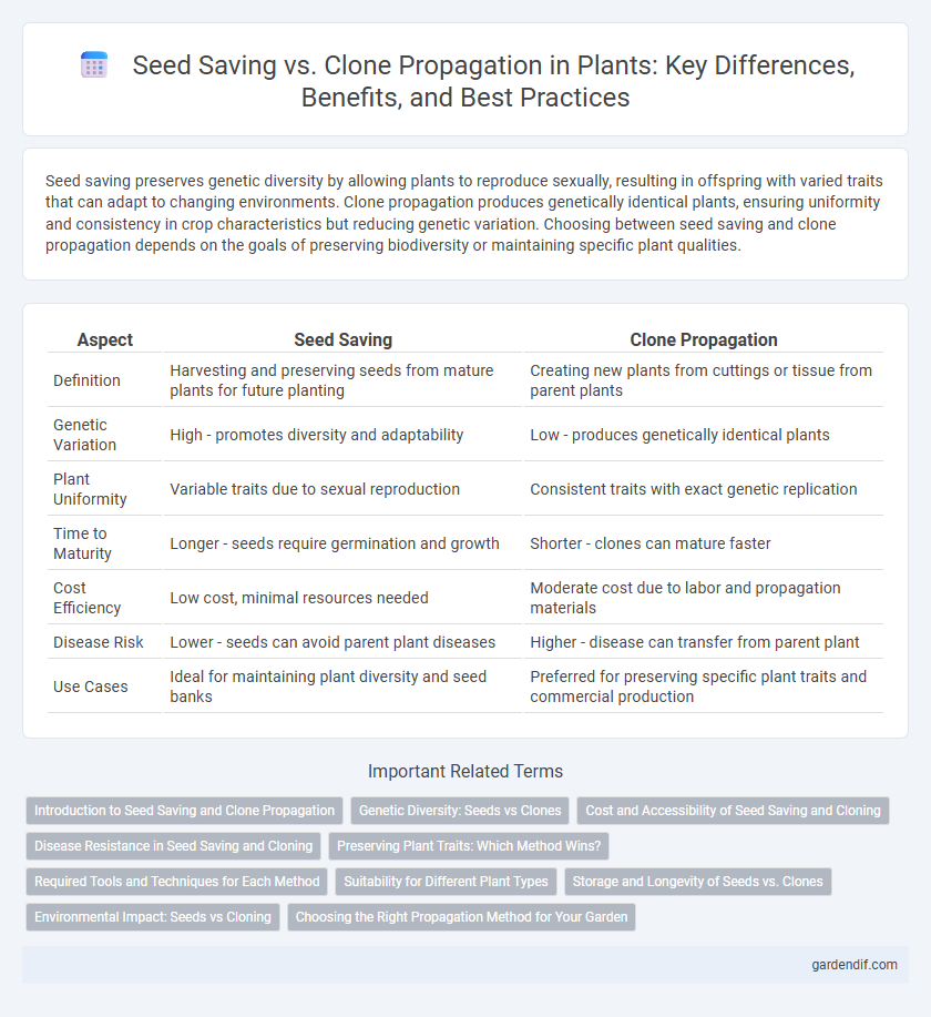 Seed Saving vs. Clone Propagation in Plants: Key Differences, Benefits, and Best Practices