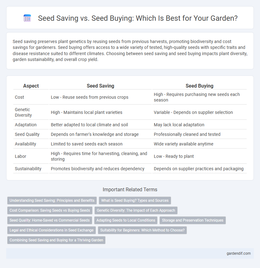 Seed Saving vs. Seed Buying: Which Is Best for Your Garden?
