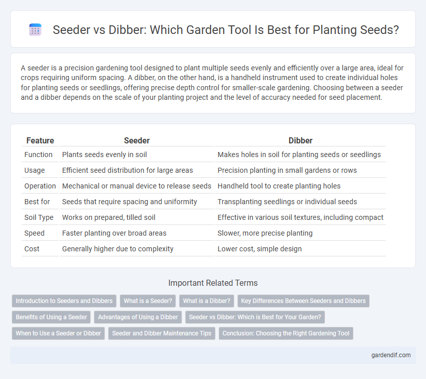 Seeder vs Dibber: Which Garden Tool Is Best for Planting Seeds?