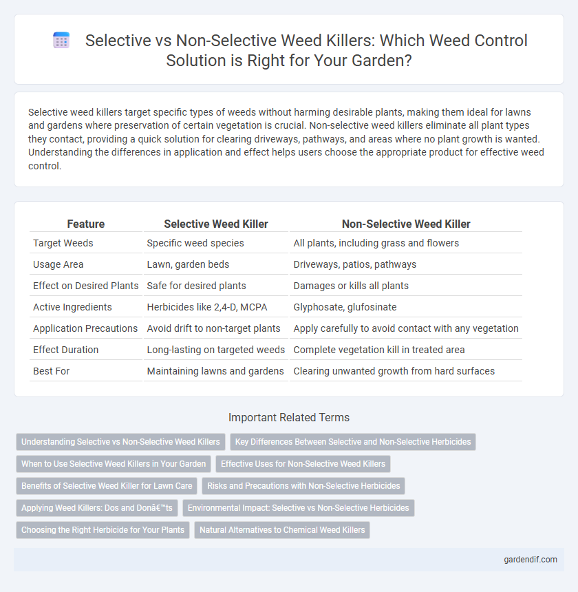 Selective vs Non-Selective Weed Killers: Which Weed Control Solution is Right for Your Garden?