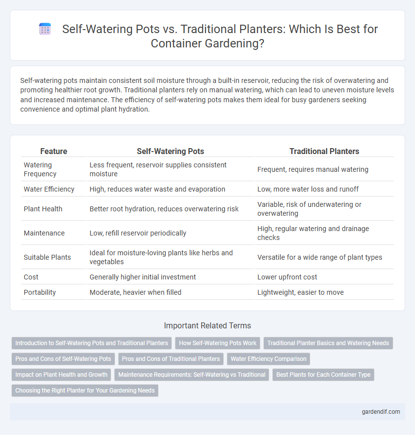 Self-Watering Pots vs. Traditional Planters: Which Is Best for Container Gardening?