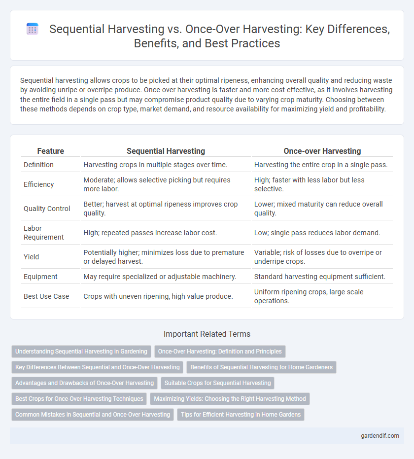 Sequential Harvesting vs. Once-Over Harvesting: Key Differences, Benefits, and Best Practices