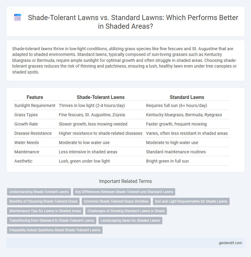Shade-Tolerant Lawns vs. Standard Lawns: Which Performs Better in Shaded Areas?