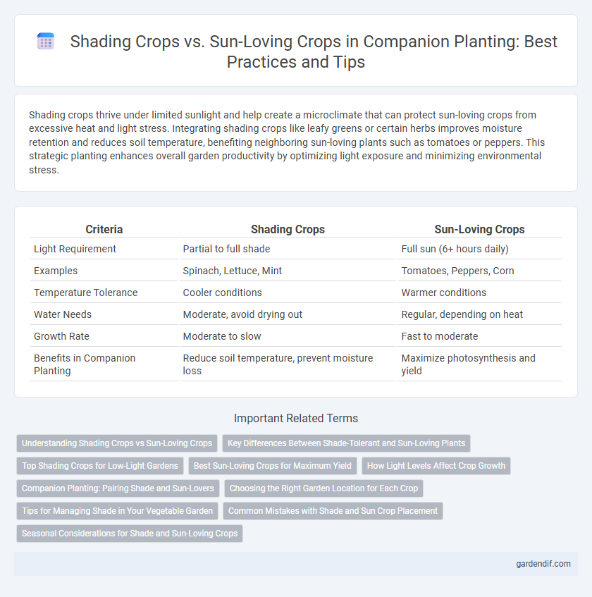Shading Crops vs. Sun-Loving Crops in Companion Planting: Best Practices and Tips