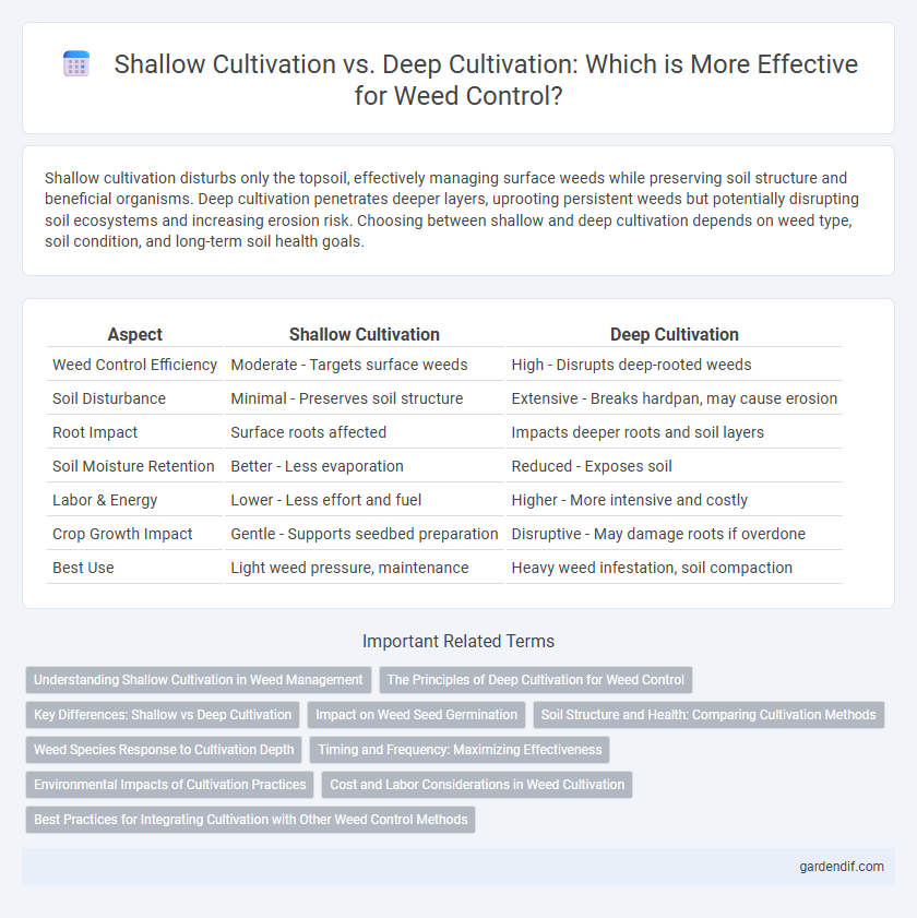 Shallow Cultivation vs. Deep Cultivation: Which is More Effective for Weed Control?