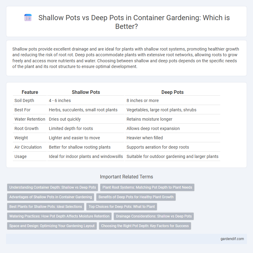 Shallow Pots vs Deep Pots in Container Gardening: Which is Better?