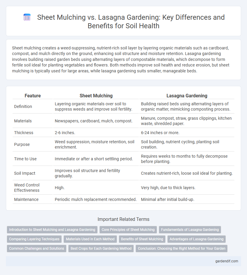 Sheet Mulching vs. Lasagna Gardening: Key Differences and Benefits for Soil Health