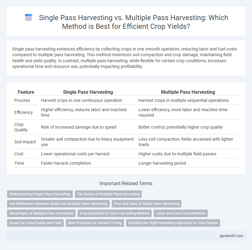 Single Pass Harvesting vs. Multiple Pass Harvesting: Which Method is Best for Efficient Crop Yields?
