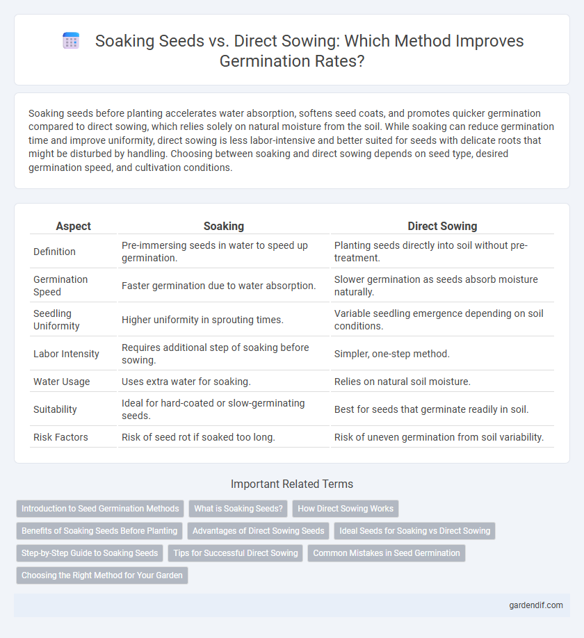Soaking Seeds vs. Direct Sowing: Which Method Improves Germination Rates?