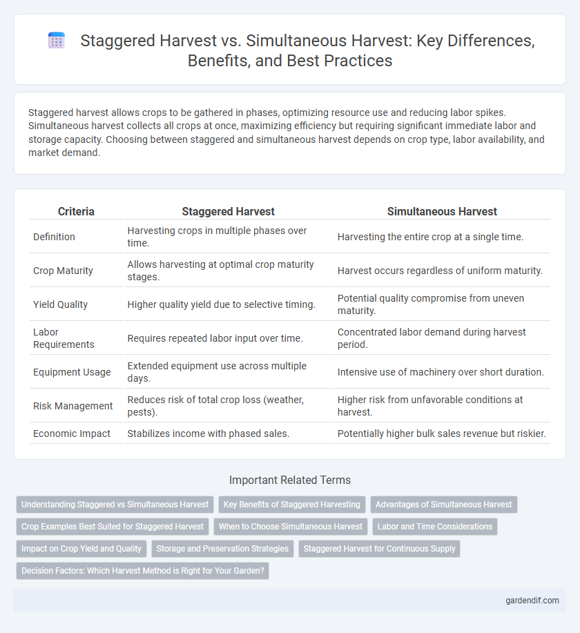 Staggered Harvest vs. Simultaneous Harvest: Key Differences, Benefits, and Best Practices