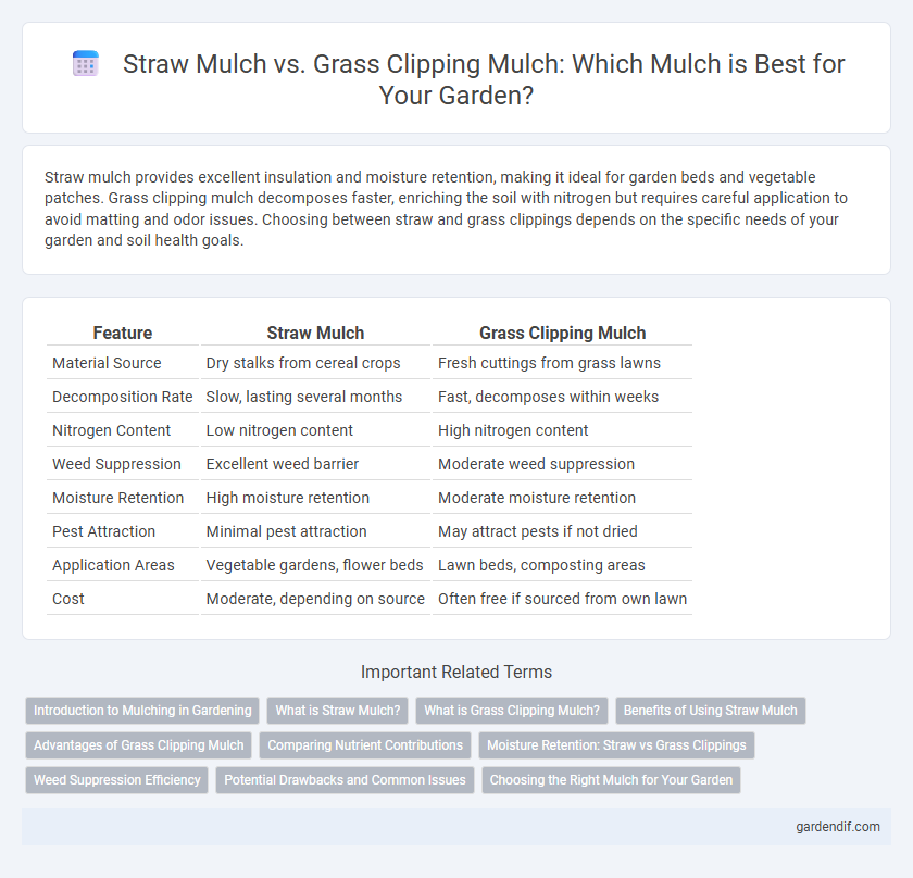 Straw Mulch vs. Grass Clipping Mulch: Which Mulch is Best for Your Garden?