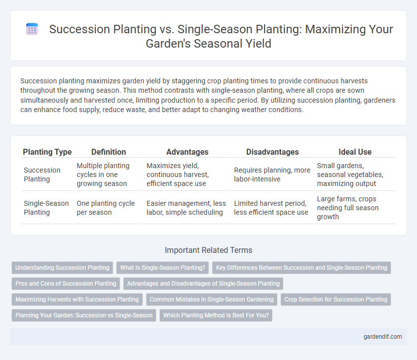 Succession Planting vs. Single-Season Planting: Maximizing Your Garden's Seasonal Yield