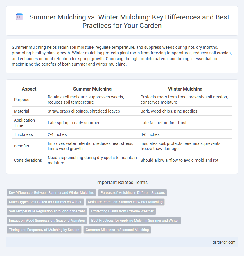 Summer Mulching vs. Winter Mulching: Key Differences and Best Practices for Your Garden