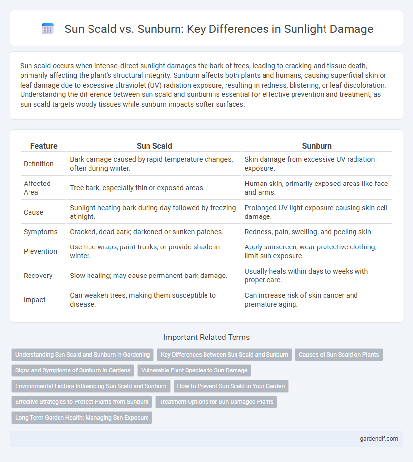 Sun Scald vs. Sunburn: Key Differences in Sunlight Damage