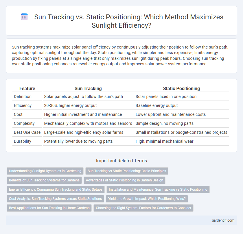 Sun Tracking vs. Static Positioning: Which Method Maximizes Sunlight Efficiency?