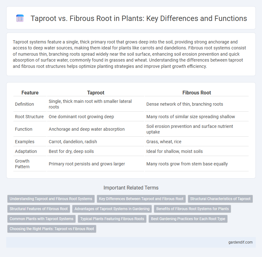 Taproot vs. Fibrous Root in Plants: Key Differences and Functions