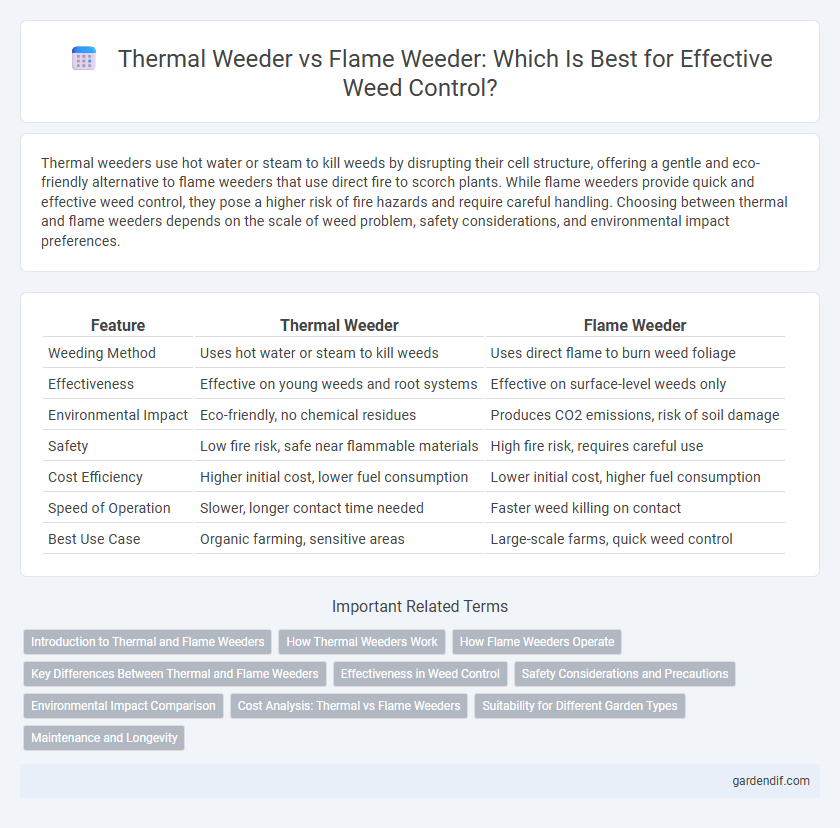 Thermal Weeder vs Flame Weeder: Which Is Best for Effective Weed Control?