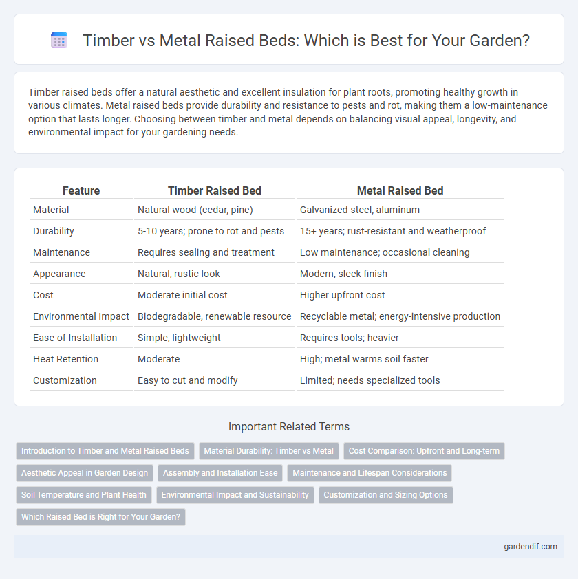Timber vs Metal Raised Beds: Which is Best for Your Garden?
