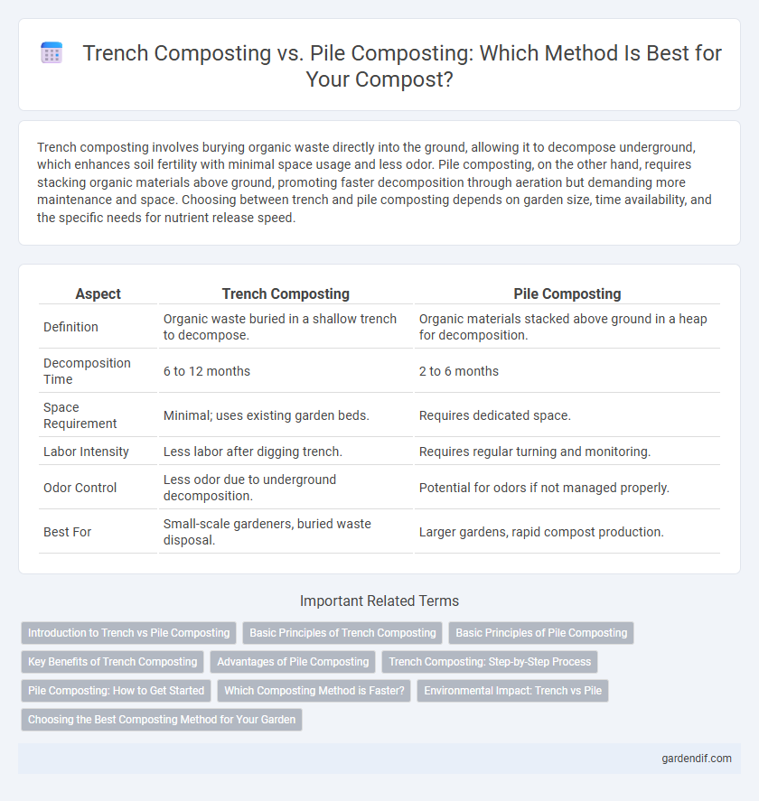 Trench Composting vs. Pile Composting: Which Method Is Best for Your Compost?