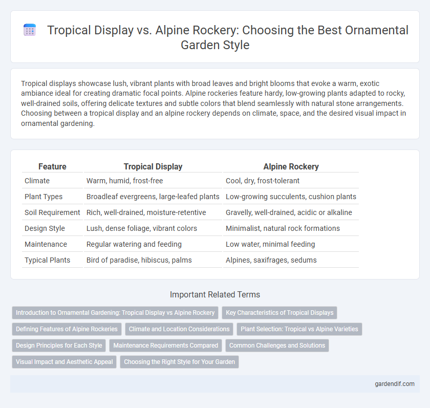 Tropical Display vs. Alpine Rockery: Choosing the Best Ornamental Garden Style