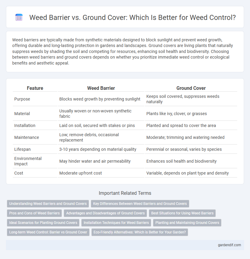 Weed Barrier vs. Ground Cover: Which Is Better for Weed Control?