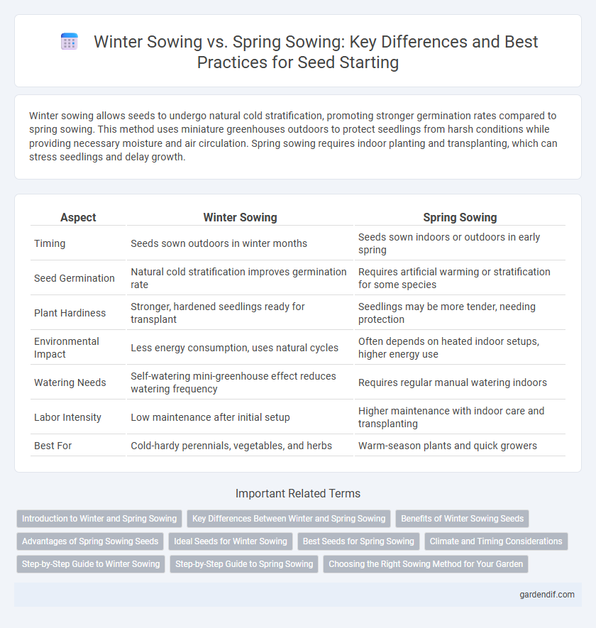 Winter Sowing vs. Spring Sowing: Key Differences and Best Practices for Seed Starting
