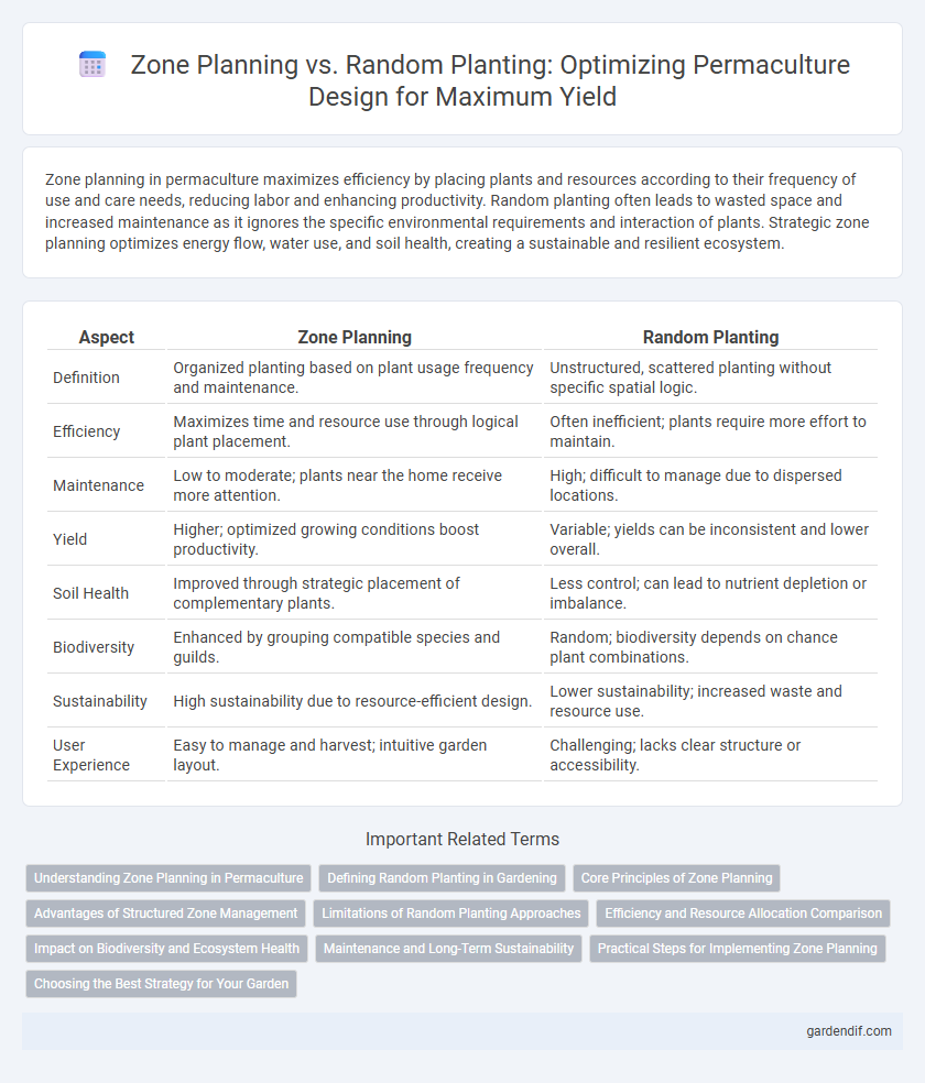 Zone Planning vs. Random Planting: Optimizing Permaculture Design for Maximum Yield